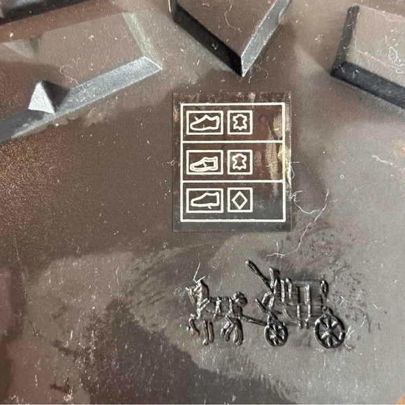 COACH Sz 8B Gates Moto Style Suede Ankle Boots Studded Chunky Sole Rounded Toe - Picture 13 of 16